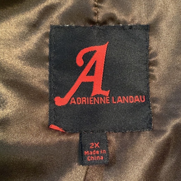 NEW Adrienne Landau Women’s Brown Faux Fur Jacket - Picture 6 of 16